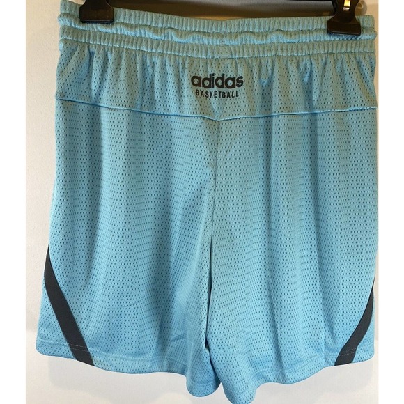 Adidas Select Summer Basketball Shorts Medium Off Teal Green Blue 7” MSRP $45 - Picture 6 of 6